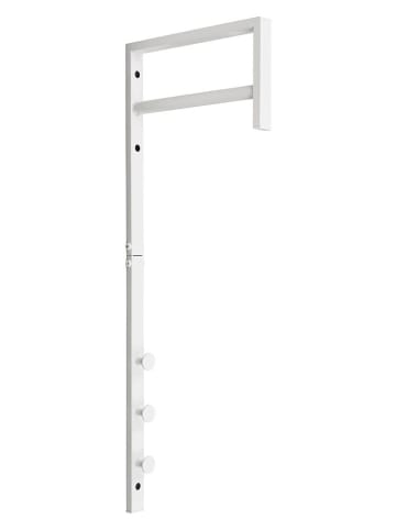 House Nordic Wieszak "Trento" w kolorze białym - wys. 82 cm