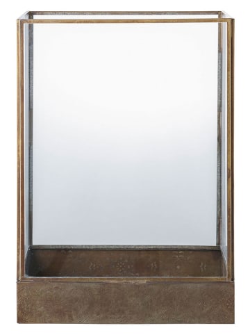 House Nordic Laterne "Manali" in Messing - (B)25 x (H)36,5 cm