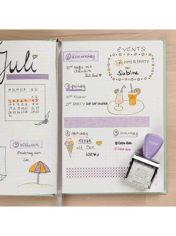 trodat Stempel "Bullet Journal" in Lila