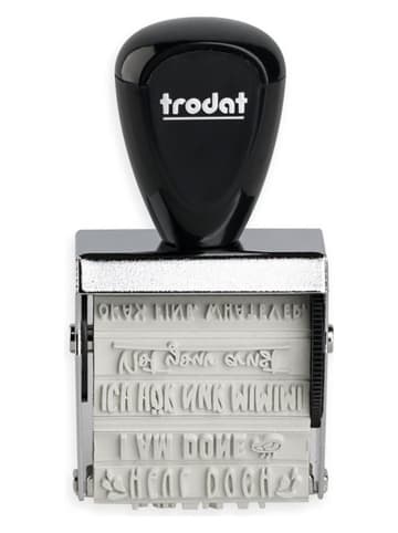trodat 2tlg. Kreativstempel-Set "Creative mini - Böse Sprüche" in Schwarz