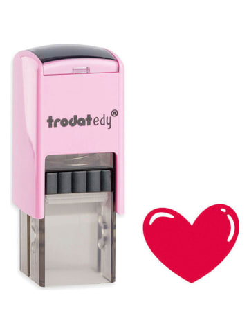 trodat Motivstempel "Edy - Herz" in Rosa
