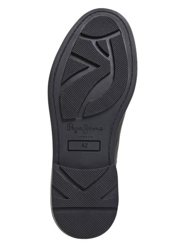 Pepe Jeans FOOTWEAR Leren chelseaboots "Leeds City" zwart