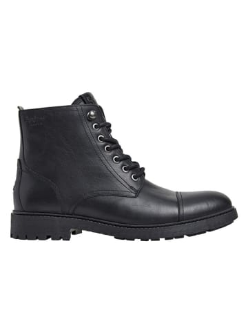 Pepe Jeans FOOTWEAR Skórzane botki "Fred Land" w kolorze czarnym