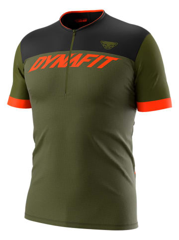 DYNAFIT Fahrradtrikot "Ride Light" in Khaki/ Orange/ Schwarz
