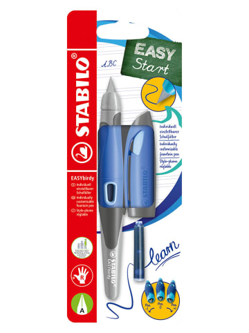 STABILO Schulfüller - Rechtshänder "EASYbirdy" - Feder A - Blau (löschbar)