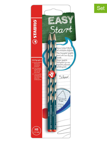 STABILO 2er-Set: Bleistifte für Rechtshänder "STABILO EASYgraph S" - 2x 2 Stück