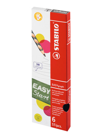 STABILO Bleistifte für Linkshänder "STABILO EASYgraph" - 6 Stück