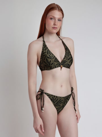 admas Bikini in Khaki/ Schwarz
