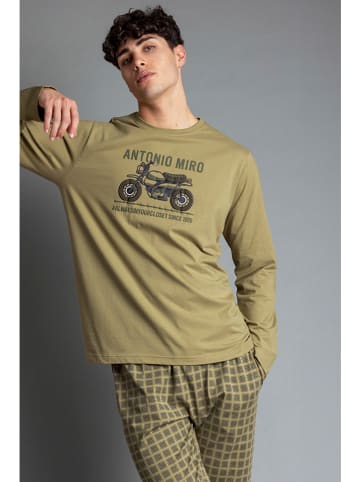 admas Piżama w kolorze khaki