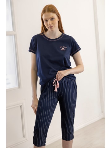 admas Pyjama in Dunkelblau
