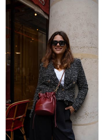 Victor & Hugo Paris Leder-Umhängetasche ''Eonoro'' in Bordeaux - (B)17 x (H)19,5 x (T)15 cm