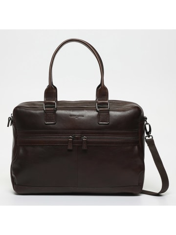 Victor & Hugo Paris Leren aktetas "Donatello" bruin  - (B)39 x (H)28 x (D)5,5 cm