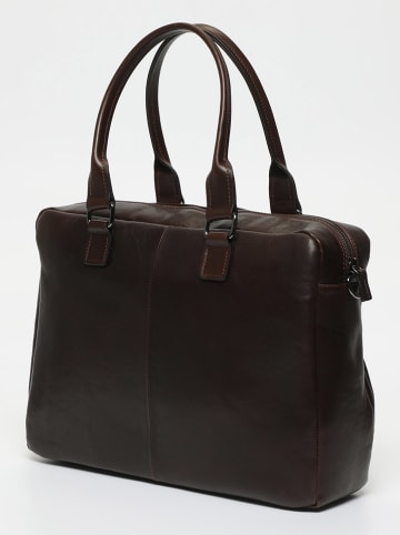 Victor & Hugo Paris Leren aktetas "Donatello" bruin  - (B)39 x (H)28 x (D)5,5 cm