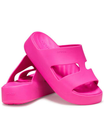 Crocs Klapki "Getaway Platform" w kolorze różowym