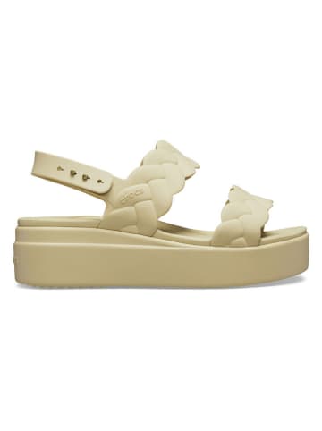 Crocs Sandały "Brooklyn" w kolorze beżowym