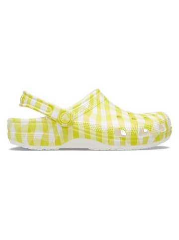 Crocs Crocs "Classic Gingham" geel/wit