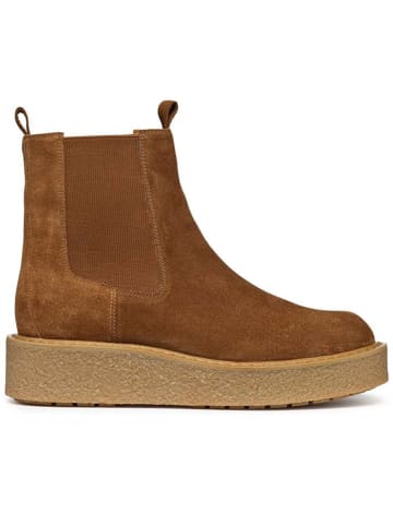 Geox Leren chelseaboots "Elidea" lichtbruin