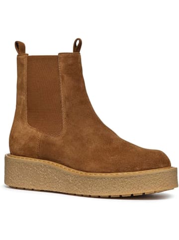 Geox Leren chelseaboots "Elidea" lichtbruin
