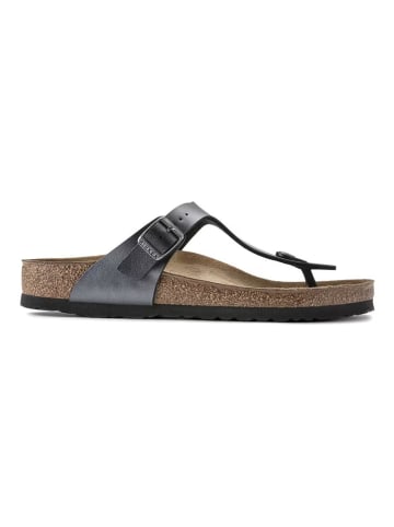 Birkenstock Leder-Zehentrenner "Gizeh" in Schwarz