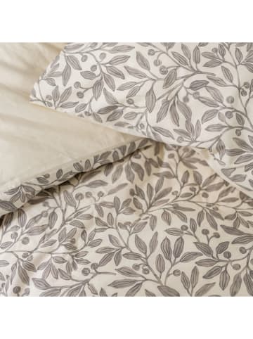 Walra Bettwäsche-Set "Leaf Whispers" in Khaki/ Creme