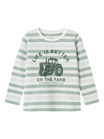 name it Longsleeve wit/groen