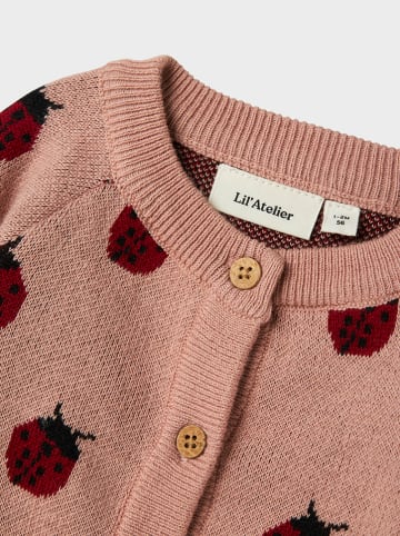Lil Atelier Kardigan "Lulio" w kolorze jasnoróżowym