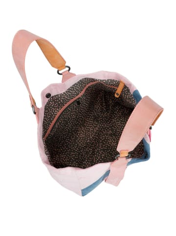Fritzi aus Preußen Shopper in Rosé/ Blau - (B)45 x (H)34 x (T)16 cm