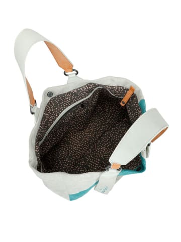 Fritzi aus Preußen Shopper in Hellblau/ Türkis - (B)45 x (H)34 x (T)16 cm