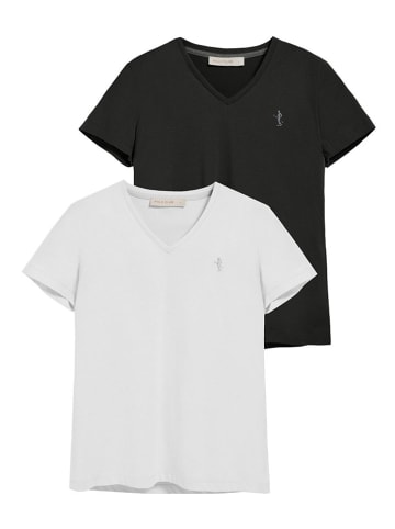 Polo Club 2-delige set: shirts zwart/wit