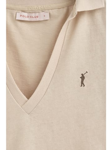 Polo Club Poloshirt zandkleurig
