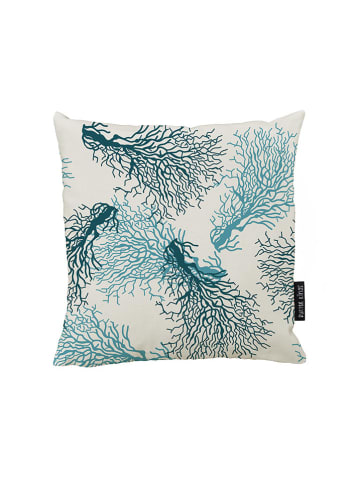 Butter Kings Kissenhülle in Beige/ Türkis/ Blau - (L)45 x (B)45 cm