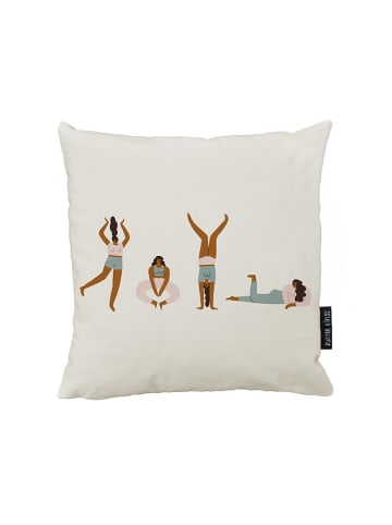 Butter Kings Kussenhoes beige/meerkleurig - (L)45 x (B)45 cm