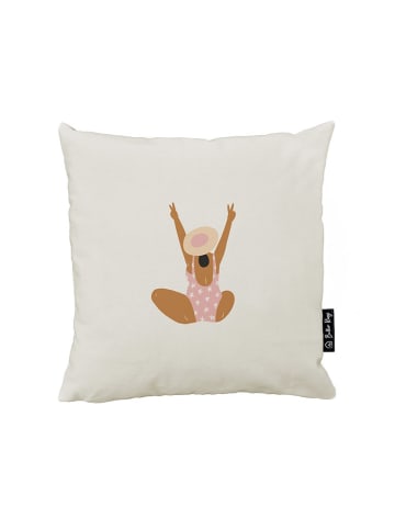 Butter Kings Kussenhoes beige/meerkleurig - (L)45 x (B)45 cm