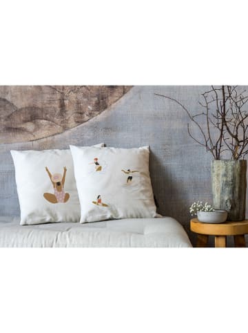 Butter Kings Kussenhoes beige/meerkleurig - (L)45 x (B)45 cm