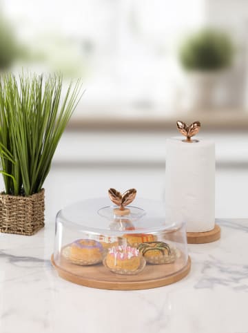 Bisetti Taca w kolorze jasnobrązowym na ciasto - wys. 22 x  Ø 31 cm