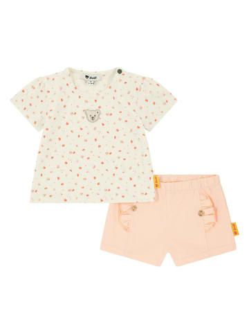 Steiff 2tlg. Outfit in Creme/ Rosa