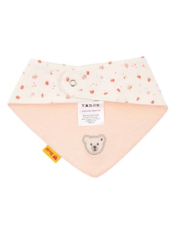 Steiff Dreieckstuch in Creme/ Rosa