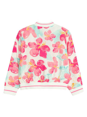 COOL CLUB Sweatjacke in Pink/ Weiß