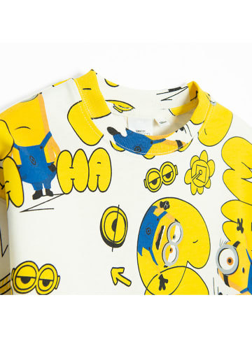 COOL CLUB Longsleeve in Weiß/ Gelb
