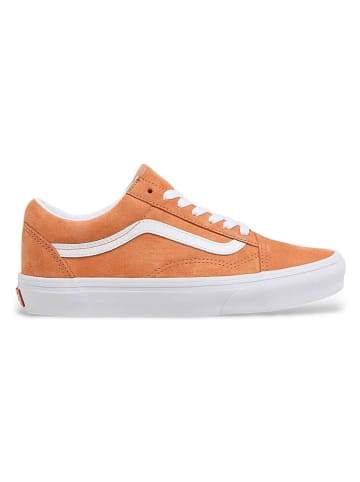 Vans Skórzane sneakersy "Old Skool" w kolorze pomarańczowym