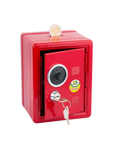 Jolly Spardose "Tresor" in Rot - (L)16,5 x (B)12,5 x (H)12 cm