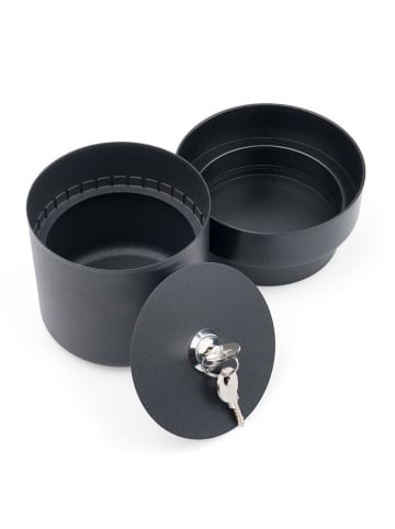 SAX Blumentopf-Safe in Schwarz