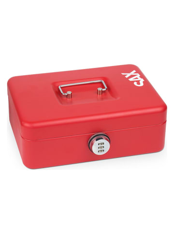 SAX Geldkassette in Rot - (B)25 x (H)9 x (T)18 cm