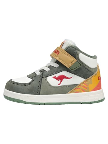 Kangaroos Sneakers "K-CPI Kalino Mid EV" in Weiß/ Gelb/ Grün