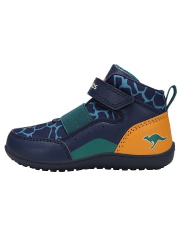 Kangaroos Trekkingschuhe "K-BFI Peppy EV" in Dunkelblau/ Petrol/ Gelb