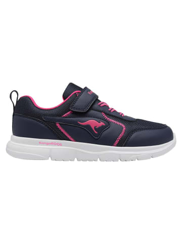 Kangaroos Sneakers "K-ETK Zig EV" donkerblauw/roze