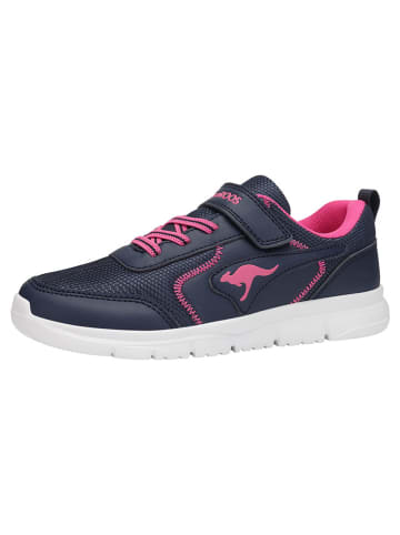 Kangaroos Sneakers "K-ETK Zig EV" in Dunkelblau/ Pink