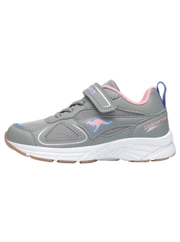 Kangaroos Sneakers "K-Ni Roug EV" in Grau/ Rosa/ Hellblau