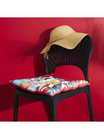 Garden Spirit Stoelkussen meerkleurig/rood - (L)40 x (B)40 cm