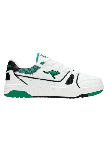 Kangaroos Sneakersy "K-Draft Center" w kolorze biało-zielono-czarnym